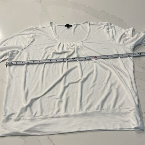 Talbots White LS Top - Picture 5 of 8